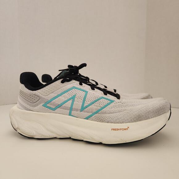 New Balance Men\'s M1080AFF Running Shoe, Grey Matter/Cyber Jade/Black, 10 Wide main image 4